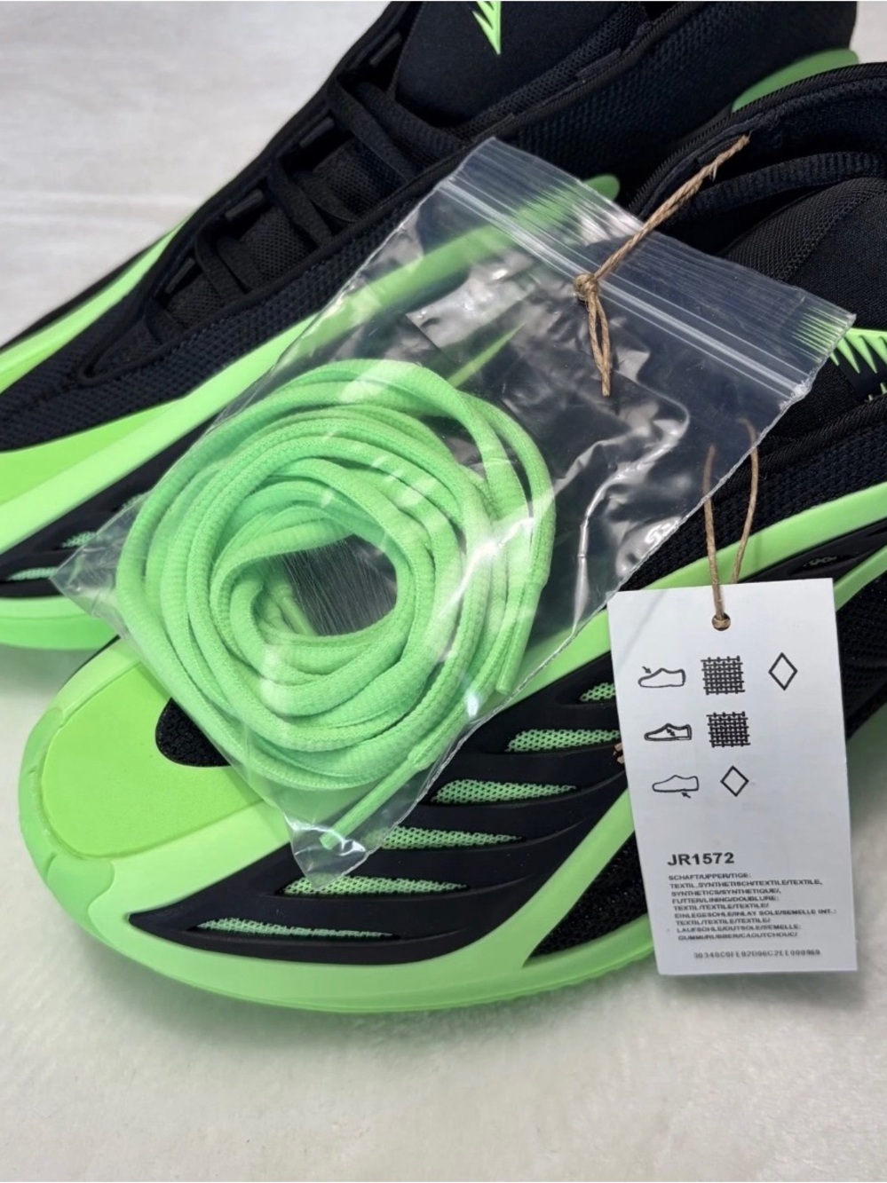 adidas Men's Athletic Shoes Black & Lime Green